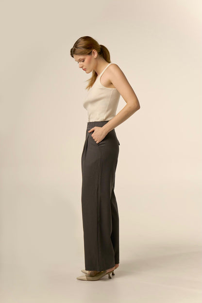 PANTALON CENDRÉ GRIS