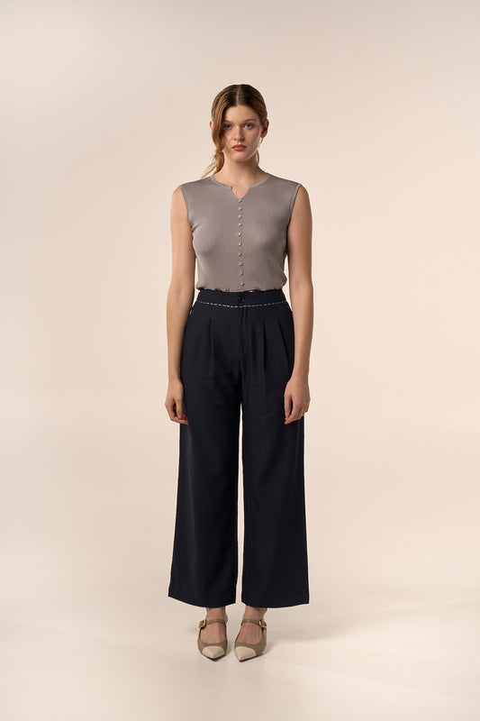 PANTALON CENDRÉ NOIR