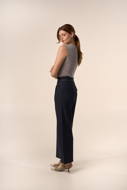 PANTALON CENDRÉ NOIR