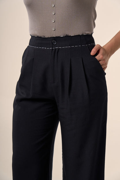 PANTALON CENDRÉ NOIR